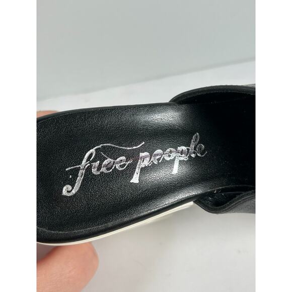 Free People Women's 'Zoe' Platform Slide Sandal in Black Art OB1313958 Size 39 - Picture 9 of 12